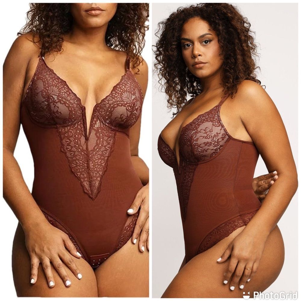 NWOT Popilush Lace Shapewear Bodysuit